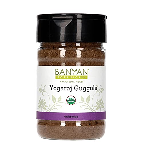 Banyan Botanicals Yogaraj Guggulu Powder - Certified Organic, Spice Jar - Balances vata in The Joints, Nerves and Muscles*