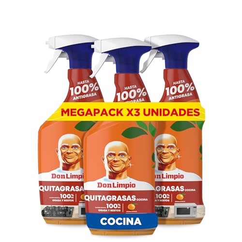 Don Limpio Cocina Cítrico Spray Desengrasante 800 ml Elimina Hasta Un 100% De Grasa Quemada Y Suciedad