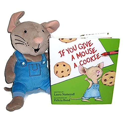 If You Give A Mouse A Cookie Plush & Book Bundle Two Items 12" Set Stuffed Animal Gift Cool #TOP4