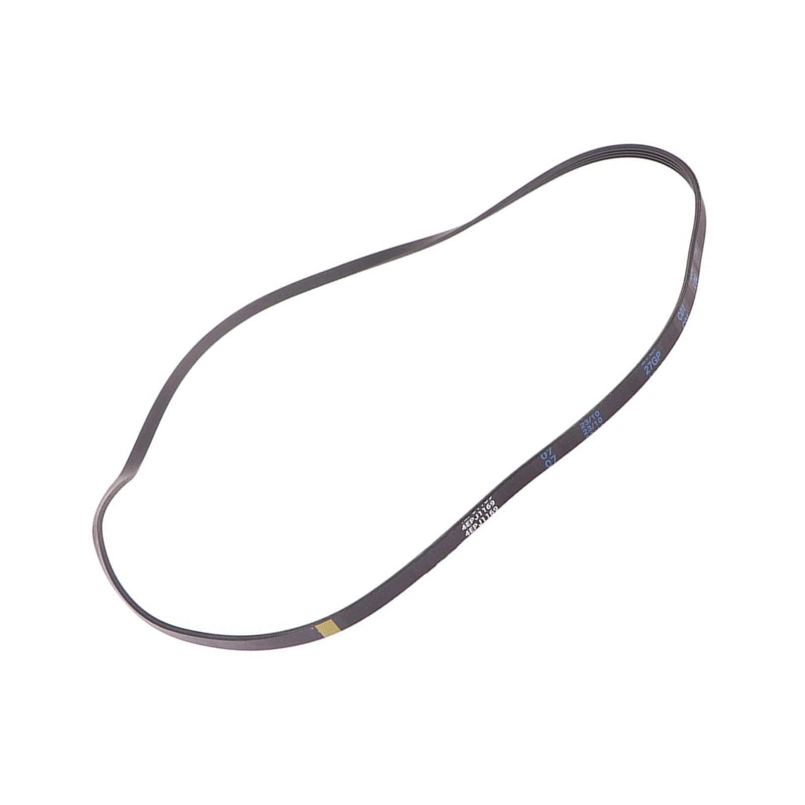 COOLHOOD 4EPJ1169 Washer Repair Drive Belt 1169 Mm Black Rubber 4-Rib Transmission Loop for Drum Washing Appliance Maintenance