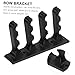 Happyyami 2pcs Wall Mounted Bow Arrow Rack Holder for Display and Storage Easy to Install with Screws for Arrows and Bows Living Room Bedroom Black Color