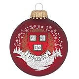 RFSJ Harvard Shield Glass Ornament, Red