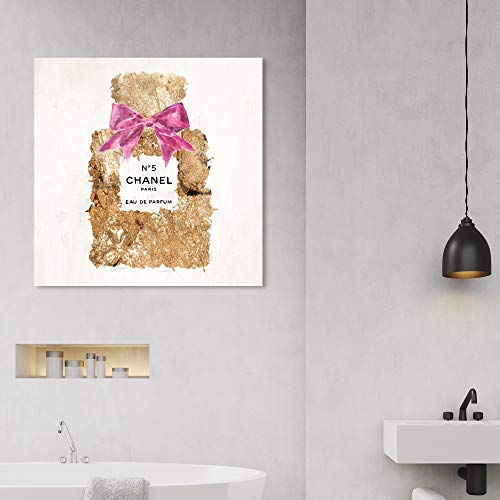 The Oliver Gal Artist Co. Fashion and Glam Wall Art Canvas Prints 'Pure Dust Scent' Perfumes Home Décor, 30" x 30", Gold, Pink by The Oliver Gal Artist Co. - Image 5