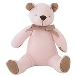 マイカシミヤ　最高級カシミヤ製　テディベア　上品な淡いピンク色　ローズパパベア　サイズ30cm　MyCASHMERE 　ぬいぐるみ　カシミア