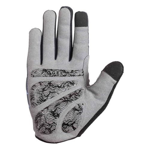 Luva Bike Poker Gel Motion 01926 Azul Marinho/Azul celeste G