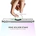 ANSIWEE for iPhone 11 Case with Phone Ring Holder, Colorful and Clear Hard Back Shock Drop Proof Impact Resist Extreme Durable Protective Cover Cases for Apple iPhone 11 (Crystal Clear)