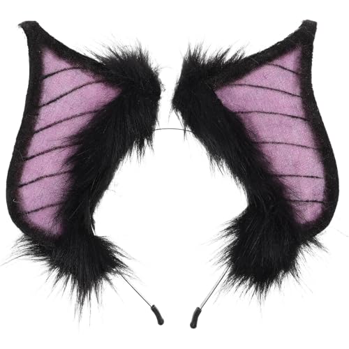 Bandeau oreilles de chauve-souris Halloween pour serre-tête femme et costume fille
