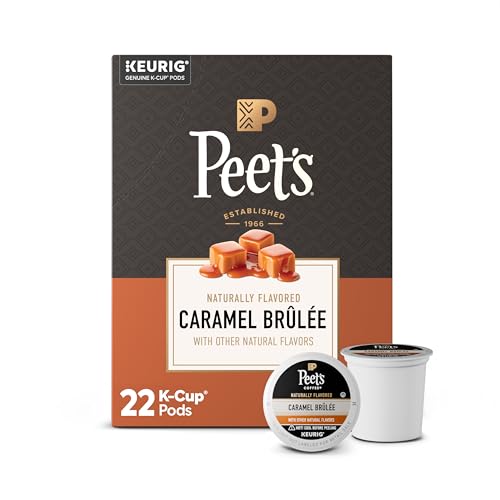 Peet's Coffee Coffee Pods, Medium Roast, Caramel Brulee, 22 K Cups - image 1