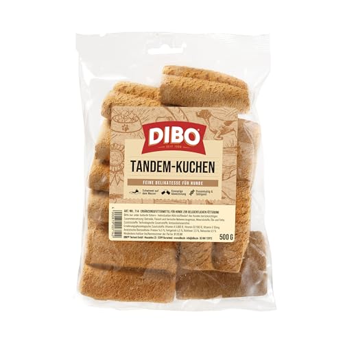 DIBO Tandem-Kuchen, 500g-Beutel, Backwaren als gesunde, natürliche Ernährung für Hunde von DIBO, Hundefutter, Barf, B.A.R.F., Leckerli, Hundekekse