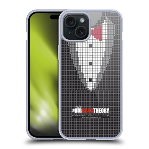 Carcasa de gel suave para iPhone 15 Plus con diseño gráfico de The Big Bang Theory