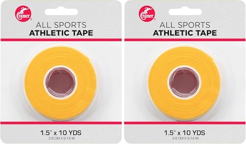 Image of Cramer Team Color Athletic Tape, Easy Tear Tape for Ankle, Wrist, & Injury Taping, Protect & Prevent Injuries, Promote Healing, Athletic Training Supplies, 1.5 inch X 10 Yard Roll, Colored AT Tape