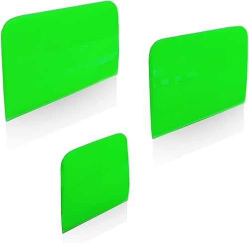 Miniatura 37 de 3 tamaños de escobilla de goma de poliuretano termoplástico suave para coche, limpiador de ventanas, removedor de agua, raspador de carbono, Negro 2