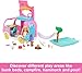 Barbie Camper, Chelsea 2-in-1 Playset with Small Doll, 2 Pets & 15 Accessories, Vehicle Transforms into Camp Site (Amazon Exclusive)