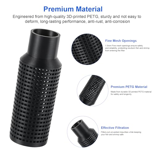 Image of Aquarium Filter Intake Guard Replacement for Flu-val 306 /307 /406 /407, Fish Tank Canister Filters Cover Protect Aquatic Life, Aquarium Intake Filter - 1 Pack