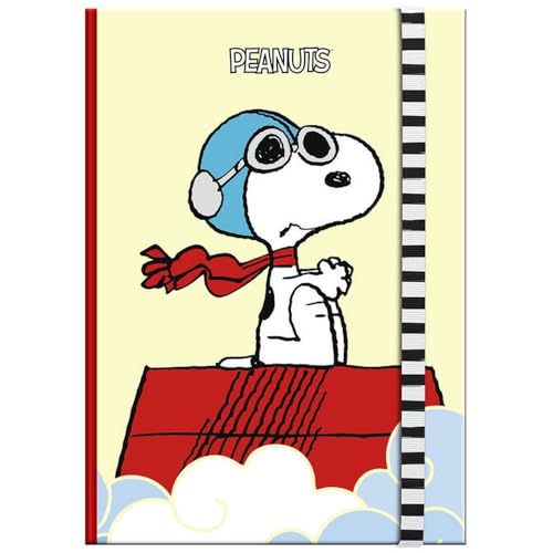 Carnet de notes Peanuts Aviateur petit format 12x17cm journal intime ligné