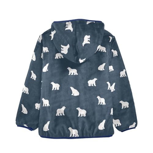 Boys' Fleece Hoody Jacket Zip Up Coat Warm Fall Winter Plush Jacket Polar Bears Long Sleeve Outerwear2