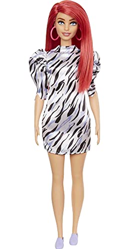 Barbie GRB56 - Fashionistas Puppe (kurze rote Haare) mit Zubehör, mit Kleid und Schuhen, Spielzeug für Kinder von 3 bis… – Bild 7