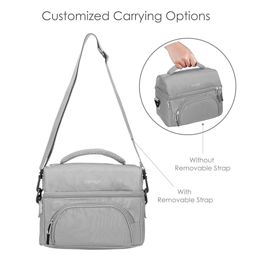 Image of Bentgo Deluxe Insulated Lunch Bag with Adjustable Strap & Outer Pocket
