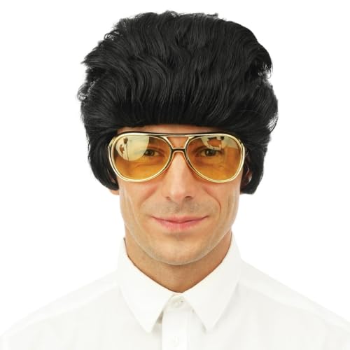 Perruque rock'n'roll homme P'tit Clown pour déguisement carnaval et soirée
