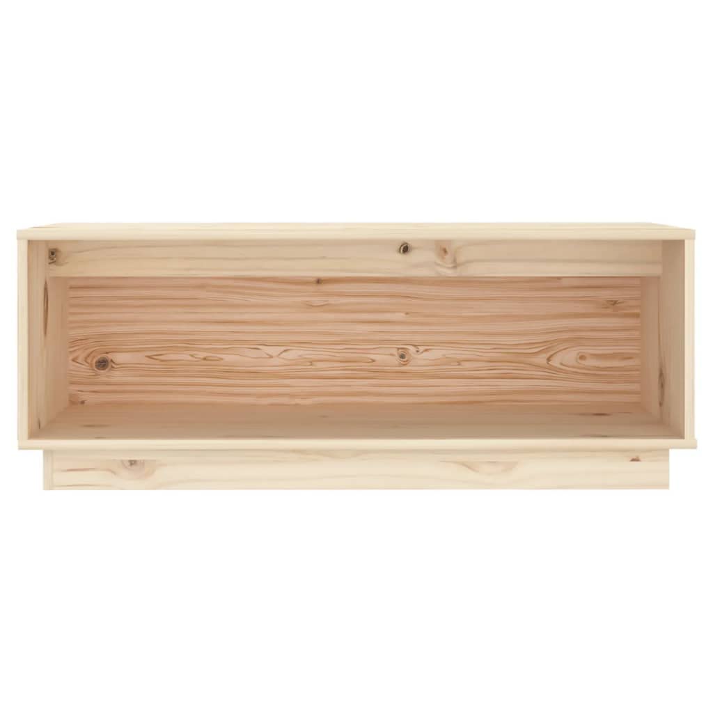 vidaXL Mueble de TV Aparador Armario Estante Soporte Mobiliario Salón Sala de Estar Dormitorio Decoración de Madera Maciza de Pino 90x35x35 cm
