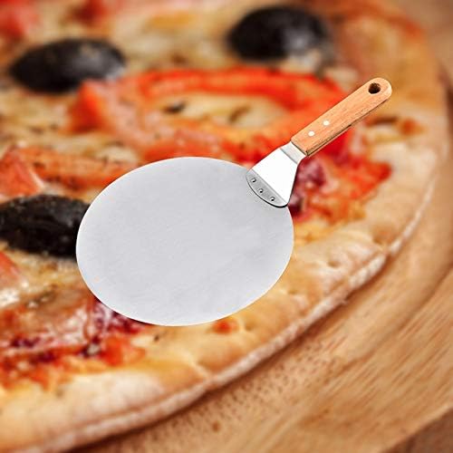 Pizza Peel 10/12 Inch Stainless Steel Pizza Shovel Spatula Large Round Pizza Paddle for Kitchen Oven Pizza Bread Cake Transfer Baking Tools Pizza Paddle
