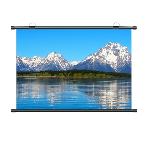 Pantalla manual portátil de proyección 72'' 16:9 blanca