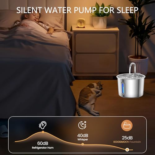 Fuente de Agua Automática para Mascotas Silenciosa miniatura 5