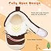 BARERUN Warm Baby Boots First Walker Shoes Boys Girls Round Toe Boots Winter All Seasons 6-24 Months Infant Toddler Brown Baby Shoe Size 18-24 Months