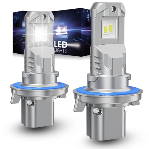 H13/9008 Light Bulbs for Jeep Renegade (2015–2020), 6500K Cool White, 350% Brighter, High/Low Beam Kit, Canbus-Ready, Plug and Play, Pack of 2