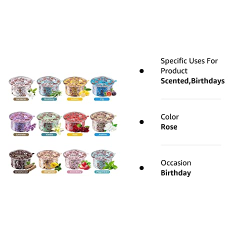 Gift Package Scented Candles Lemon, Fig, Lavender, Spring Fresh,Rose ，Jasmine，Vanilla，Bergamot，Strawberry, Peppermint, Rosemary, Gardenia Natural Soy Wax Portable Travel Tin Candle,Set Of 12 #TOP5