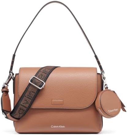 Calvin Klein womens Millie 2 in 1 Flap Shoulder Bag & Crossbody