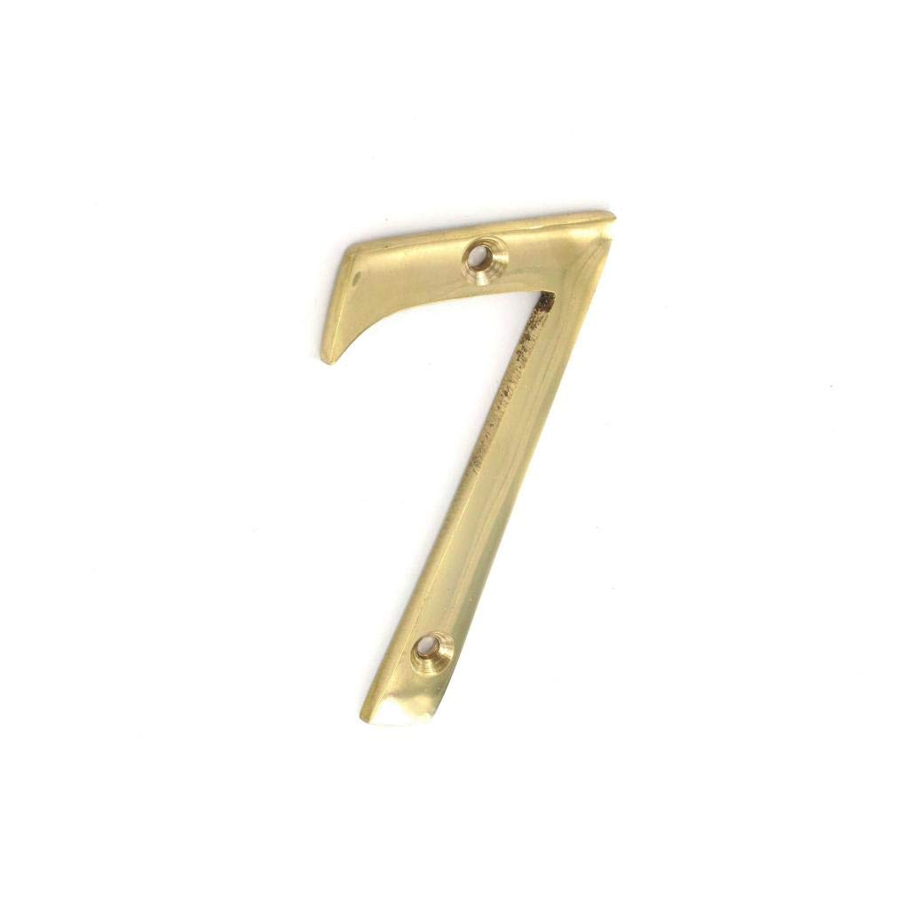 Securit Gold Sec 75Mm Brass Numeral 7 S2507