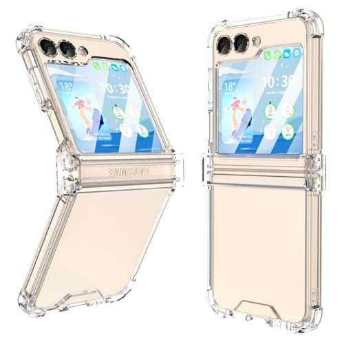 Coque Samsung Galaxy Z Flip 6 transparente avec protection charnière haut de gamme