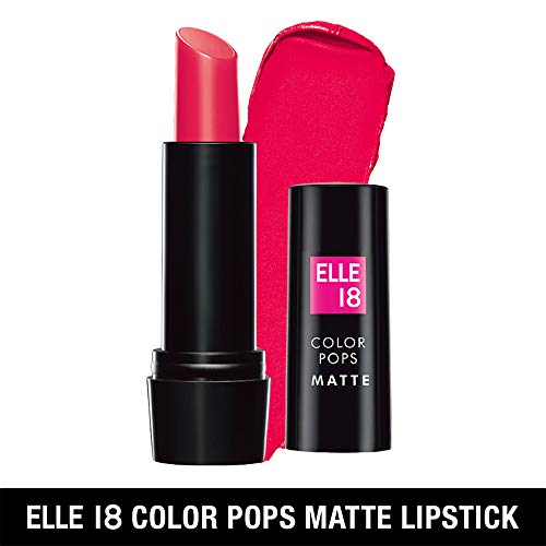 Image of Elle18 Color Pops Matte Lipstick P212 Fiery Pink, 4.3 g