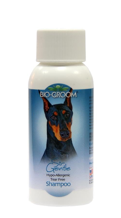 Bio-Groom - Champú hipoalergénico So Gentle - Champú suave para perros - Adecuado para alergias o pieles sensibles - Enjuague sin residuos - pH equilibrado - 59 ml
