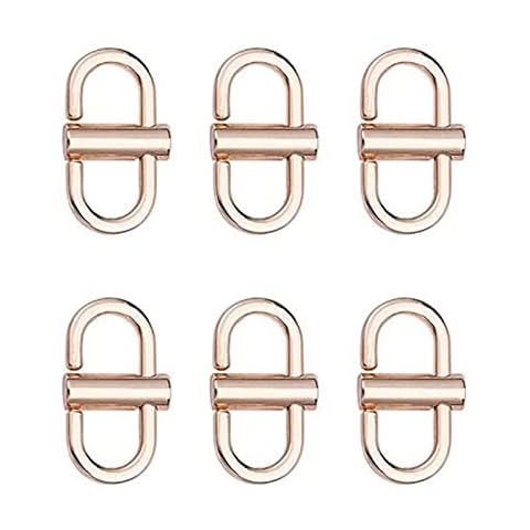 6 Pcs Adjustable Chain Buckles Adjustable Metal Buckles Bag Chain Length Adjuster Shortener Chain Links Tiny Clip for Chain Strap Bag Shorten Handbag Crossbody Accessories Cover