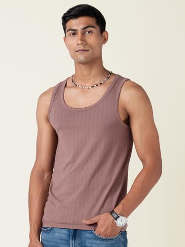 Image of DAMENSCH Anti-Bacterial Anti Odour Soft Pinstripe Cotton Vest