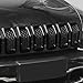 Front Grill Inserts Grille Cover Trim for 2014-2018 Jeep Cherokee (black)