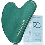 【Amazon.co.jp 限定】カッサ かっさプレート 天然石かっさ 顔 ボディ用 頭皮マッサージ 小顔 美顔 ツボ押し 深い眠りへ誘う 翡翠 (ヒスイ) 製 ギフト Rena Chris Jade Planche de Gua Sha