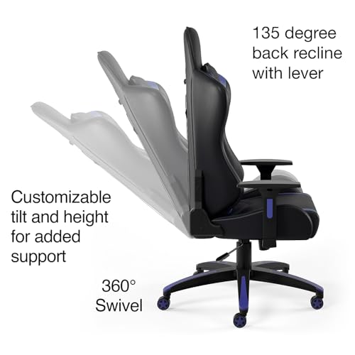 Image of Staples Emerge Vartan Gaming Chair, Ergonomic, Black, 2-Pack | Adjustable height swivel chair for gaming and everyday office use.