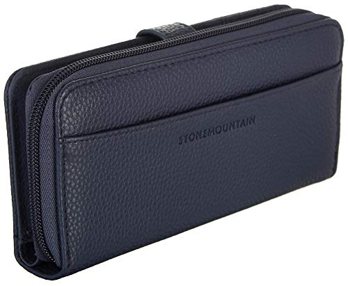 Ludlow Navy SLG Zip Around Leather Clutch Wallet2
