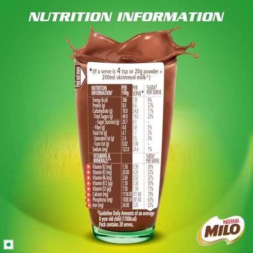 Image of Milo Activ-Go Chocolate Malt Drink Powder 400g, Imported. (Pack of 2)