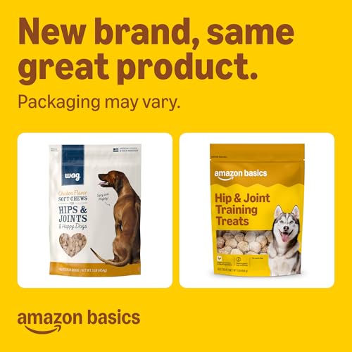 Image of Amazon Basics Chicken Flavor Hip & Joint Training Treats for Dogs, 1 lb. Bag (16 oz) (Previously Wag)