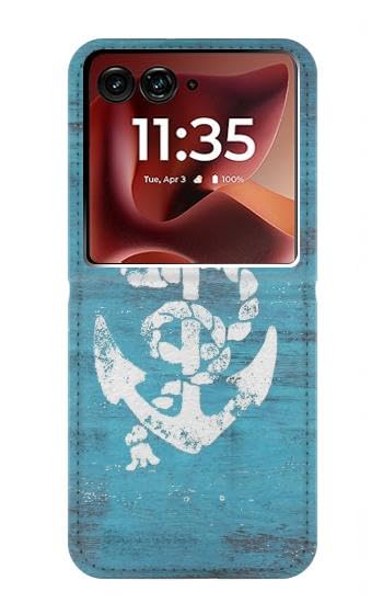 Housse cuir Motorola Razr Ultra 2026 bleu marine antichoc avec rabat flip