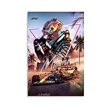 ZCHLATGDE Max Verstappen Poster Dekorative Malerei Leinwand 