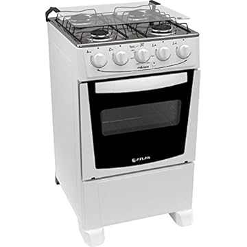 Fogão 4 Bocas Atlas Mônaco Plus Acendimento Automático Branco