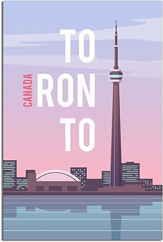 Póster de viaje de Canadá en lienzo de 50x75cm para solucionar paredes vacías sin vida