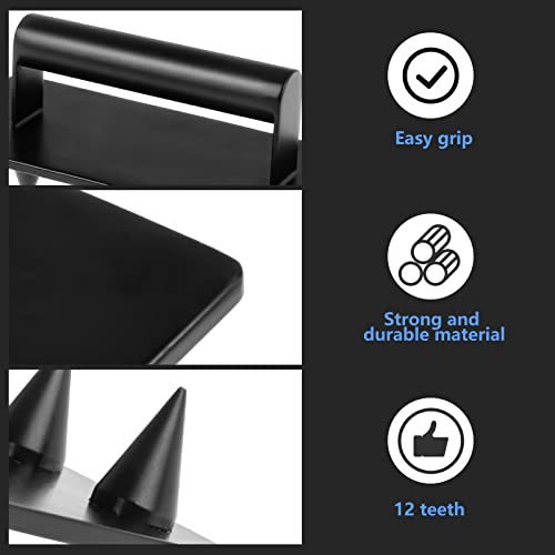 Yoiemivy Dibber Gardening Tools 12 Holes Hand Seed Planter Tool Heavy Duty Metal Dibbler Garden Tools For Seed Spacers Planting | Gardening | Sowing Seeds | Transplanting Plants | Digging #TOP1