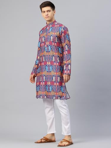 Image of Luxrio Kurta Set for Men Cotton Blend Kurta with Pyjama Set Ethnic Set