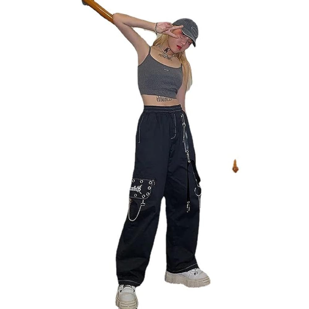 Amazon.com: Women's Harajuku Parachute Pants Drawstring